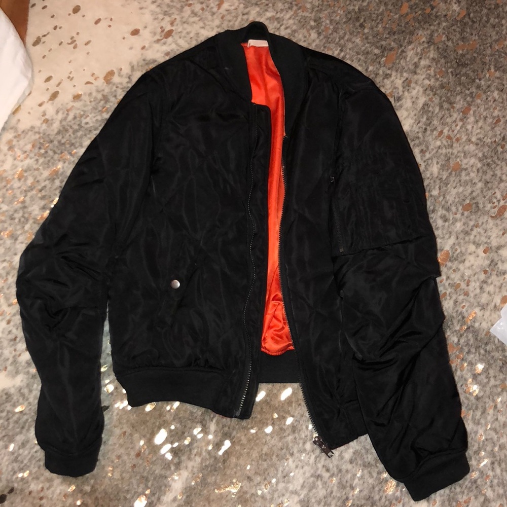 Black puffer jacket